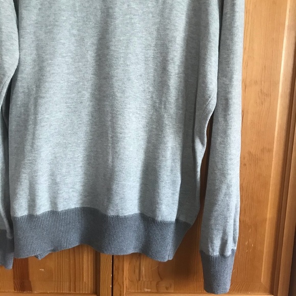 J. Crew Shawl Collar Cotton Sweater Men’s Gray - Picture 7 of 12